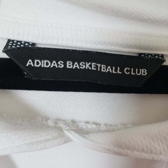 Adidas Pro Madness Basketball Club Hoodie DW8760 Size 2XL White - Picture 3 of 5